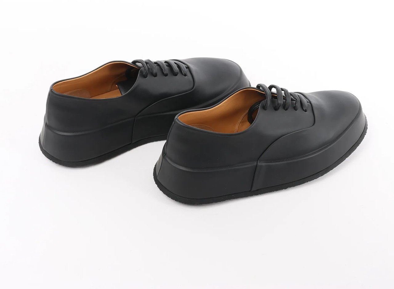 Jil Sander Jil Sander Leather Sneakers in Black, Size 37 EU Zwart