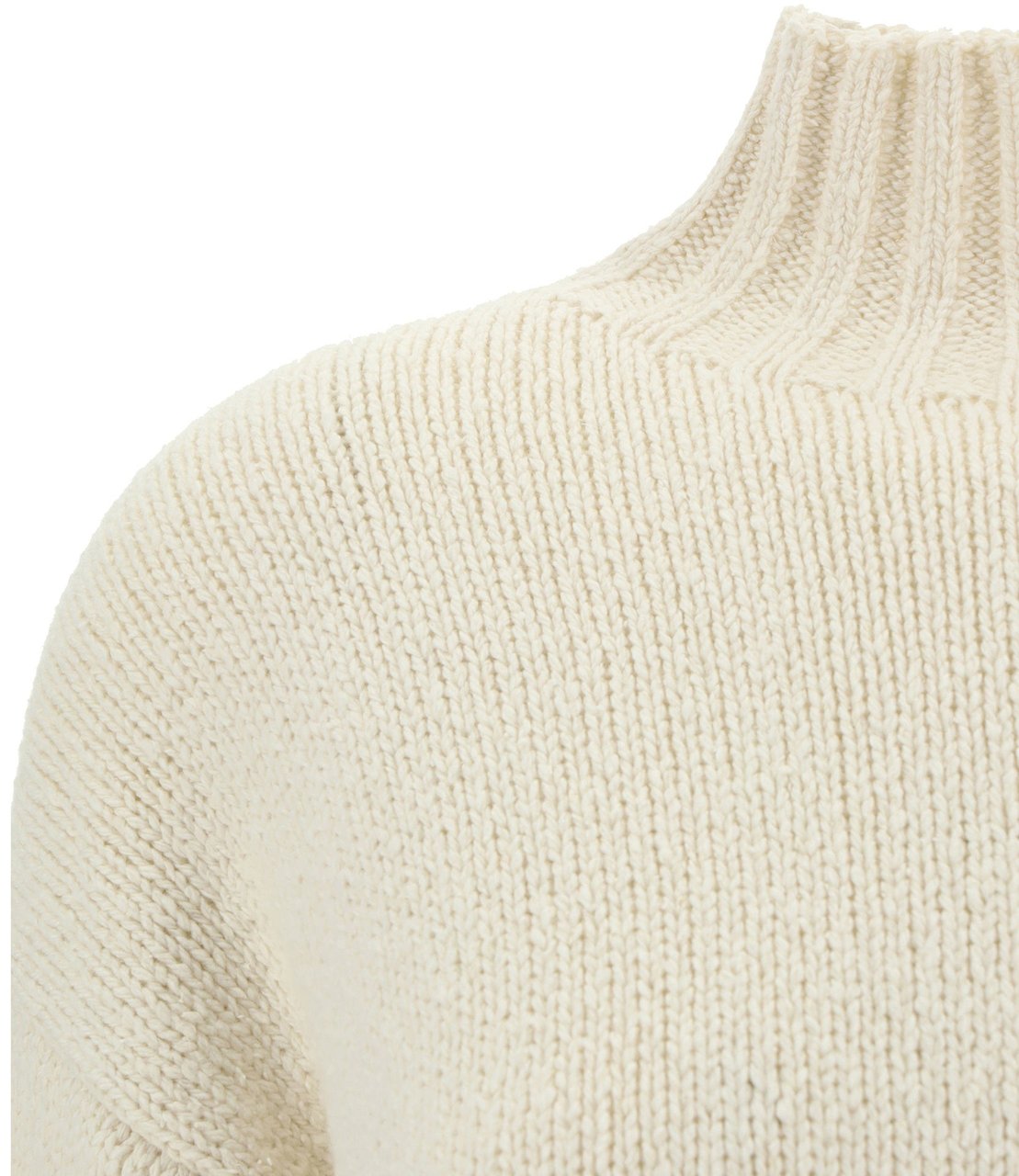 Jil Sander Wool And Silk Sweater Wit
