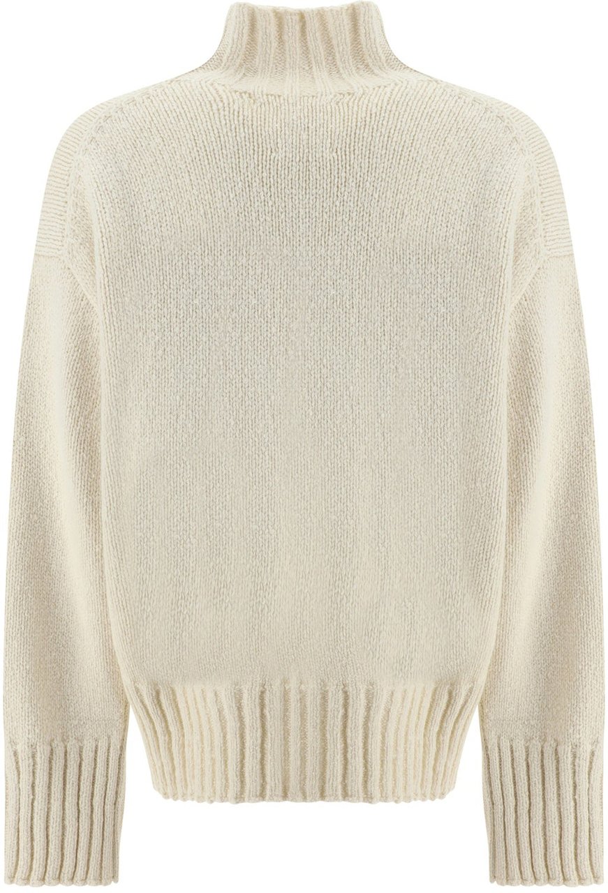 Jil Sander Wool And Silk Sweater Wit