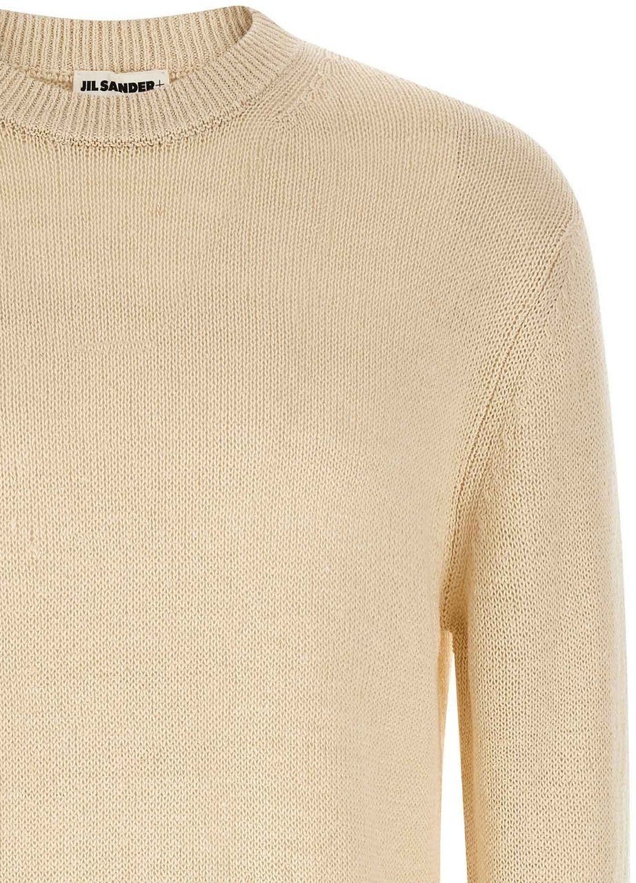 Jil Sander Beige Hemp Cardigan Beige