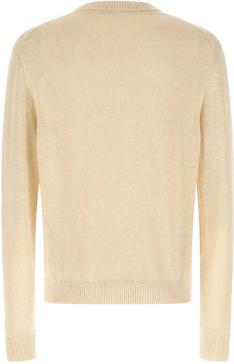 Jil Sander Beige Hemp Cardigan Beige