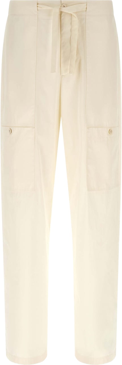 Jil Sander Beige Cotton Cargo Pants Beige