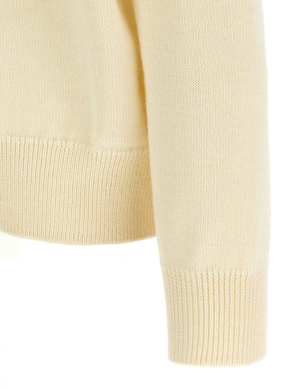 Jil Sander White Wool Cardigan Wit