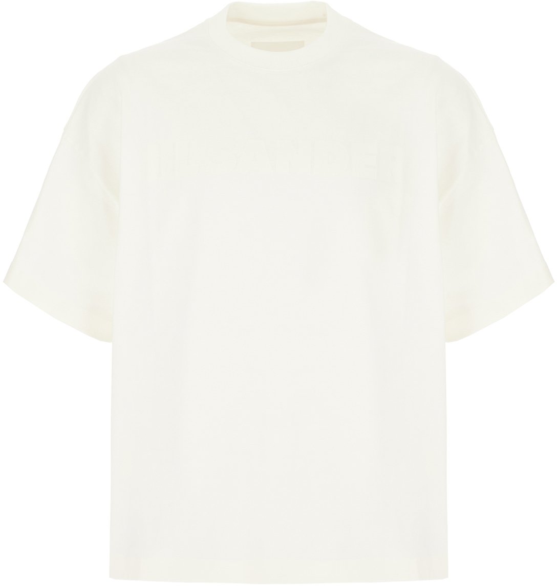 Jil Sander Ivory cotton t-shirt Neutraal