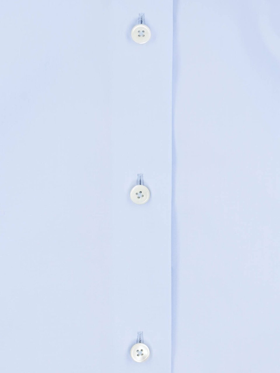 Jil Sander Light Blue Classic Collar Cotton Shirt Blauw