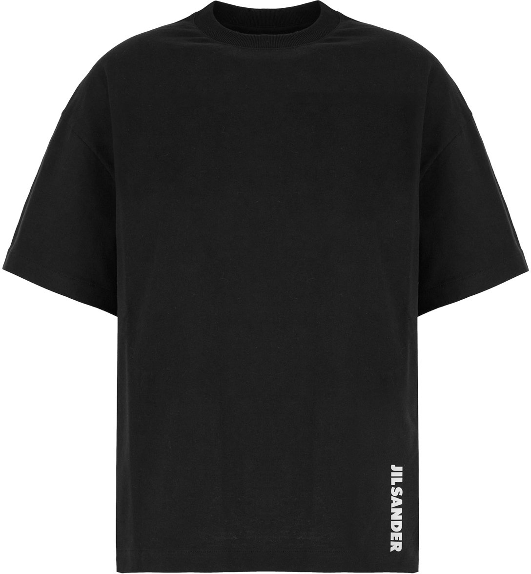 Jil Sander Black cotton t-shirt Zwart