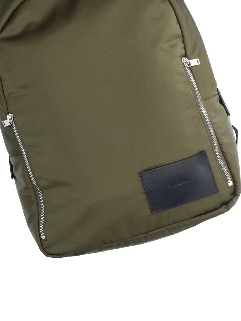 Jil Sander Green Urban Double Zip Fabric Backpack Groen