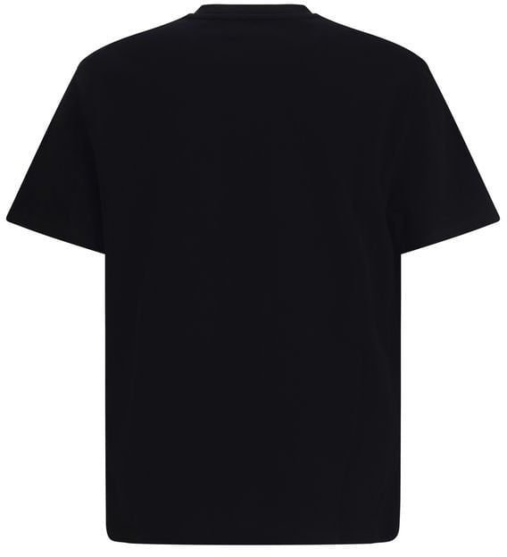 Jil Sander Jil Sander Black Cotton T-Shirt Zwart