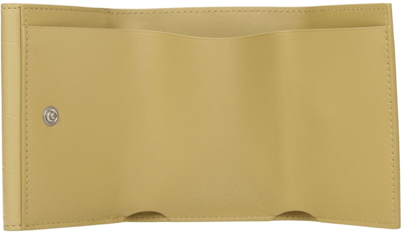 Jil Sander Jil Sander Yellow Leather Wallet Geel