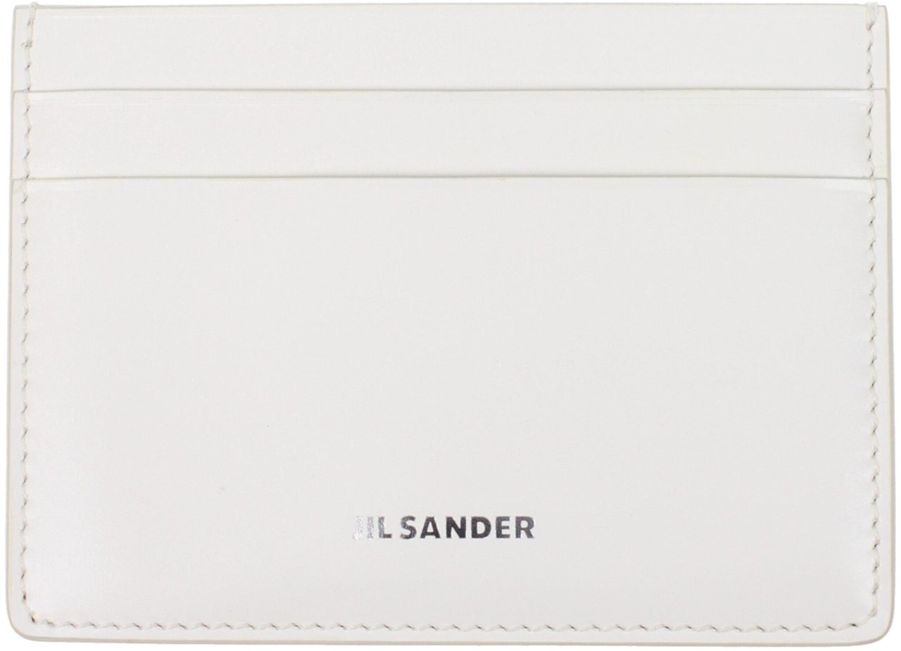 Jil Sander Jil Sander White Leather Cardholder Wit