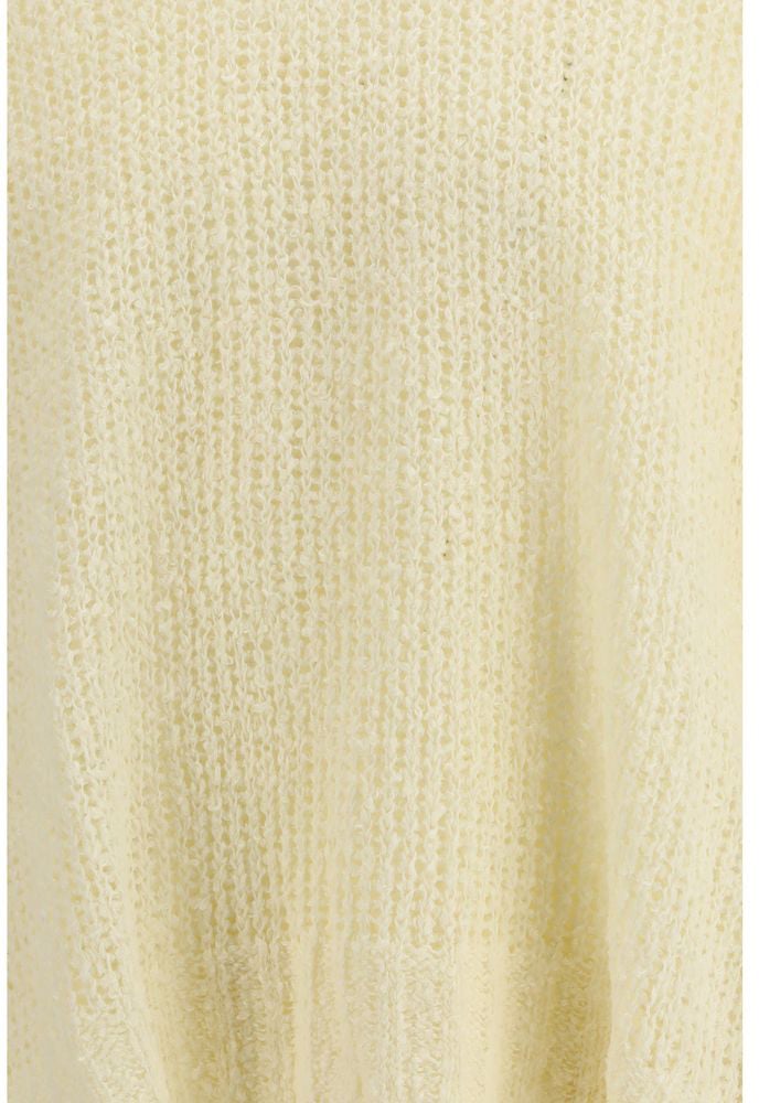 Jil Sander Bicolor Linen Sweatshirt Bruin