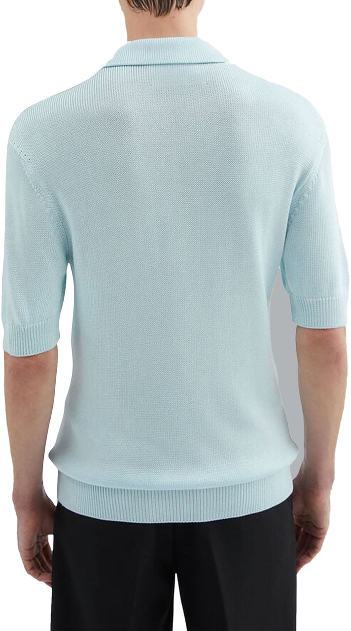Jil Sander Crochet Flower Light Blue Blauw