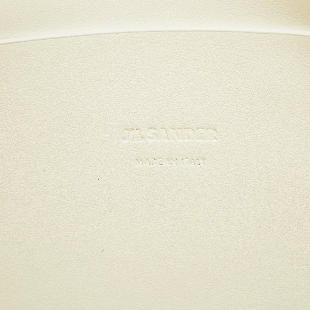 Jil Sander Woven Leather Basket Tote Wit