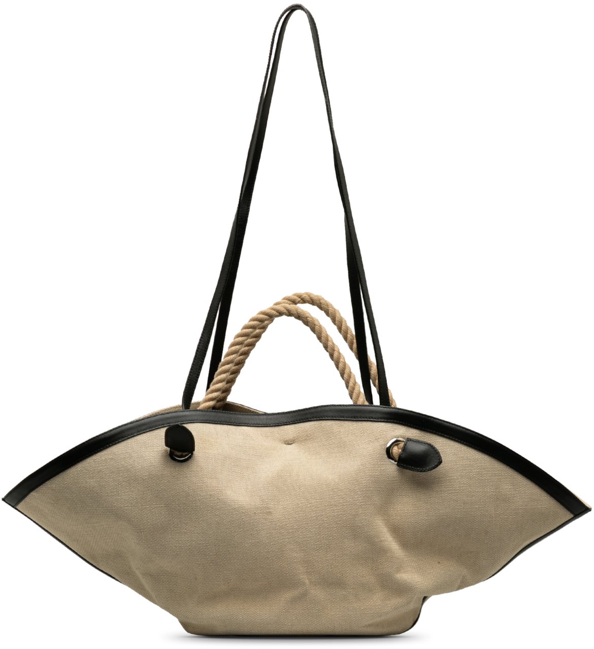Jil Sander Canvas Sombrero Satchel Bruin