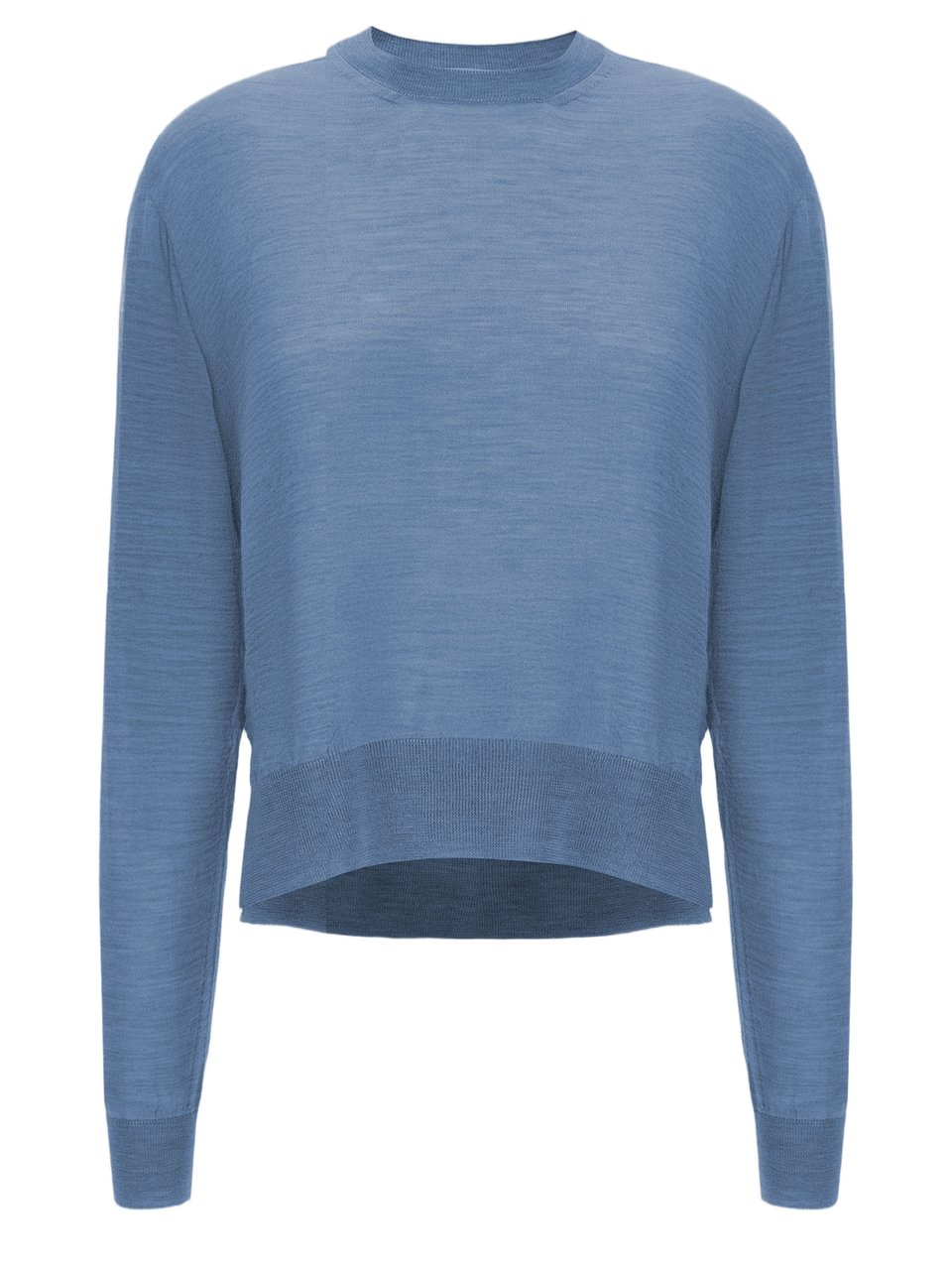 Jil Sander Light Blue Wool Blauw