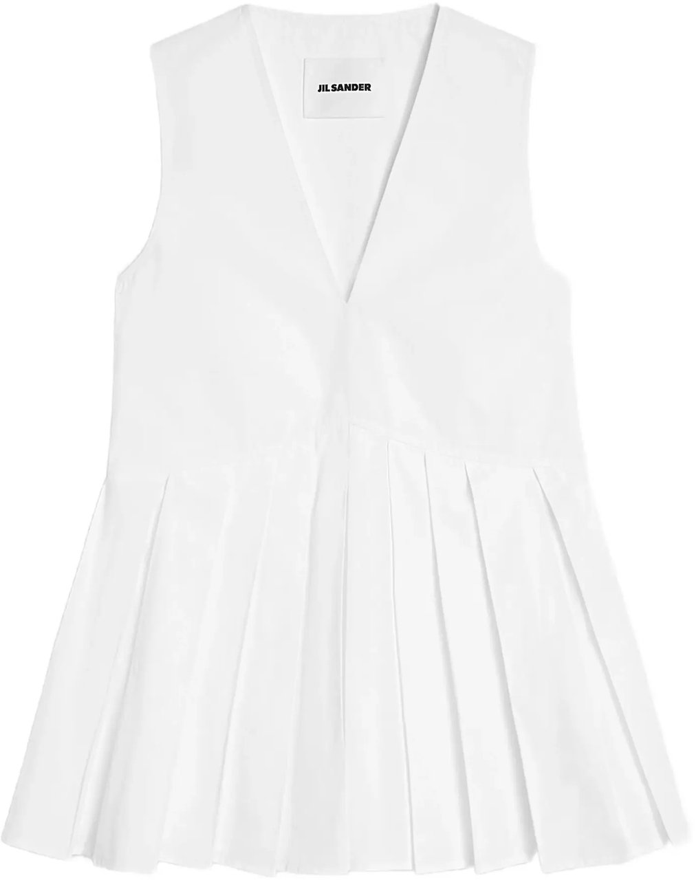 Jil Sander Top 130 Pl White Wit