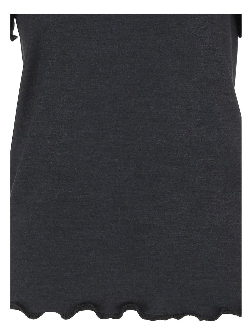 Jil Sander Black Silk Blend T-Shirt Zwart