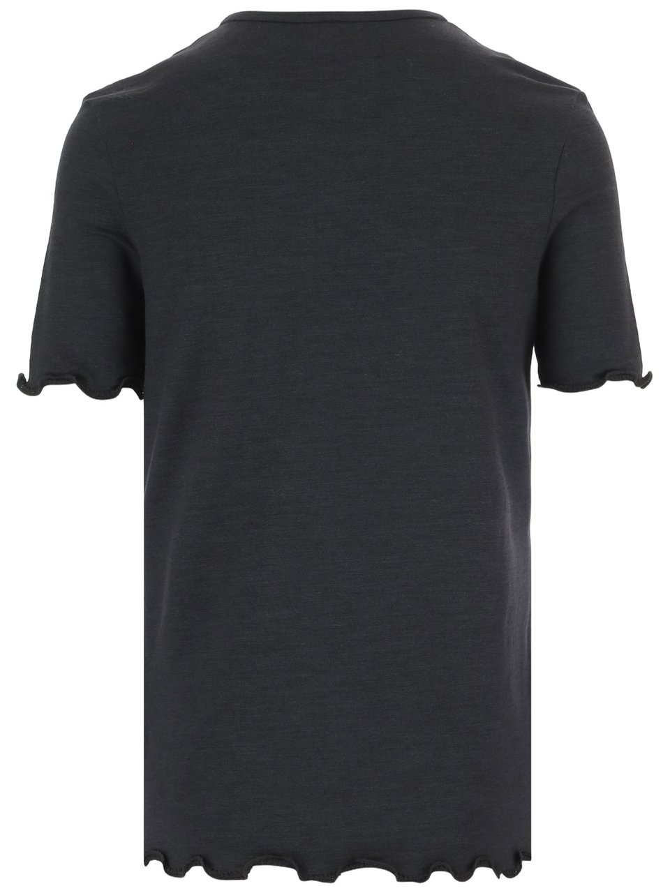 Jil Sander Black Silk Blend T-Shirt Zwart