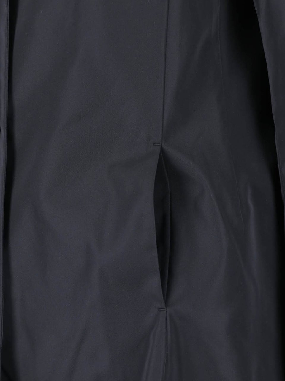 Jil Sander Technical Fabric Black Jacket with Classic Notch Lapels Zwart