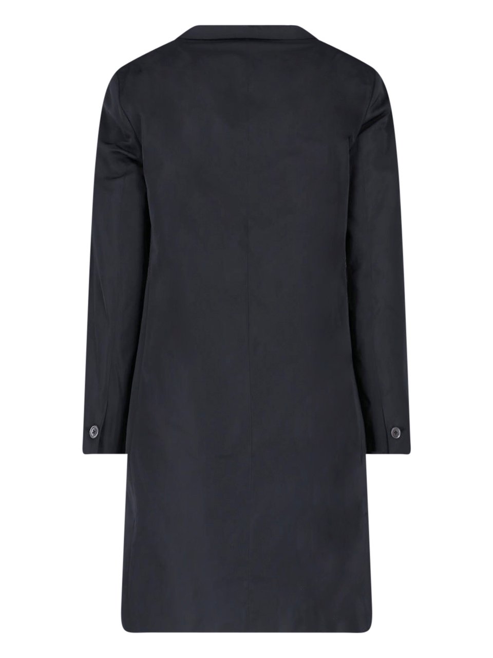 Jil Sander Technical Fabric Black Jacket with Classic Notch Lapels Zwart