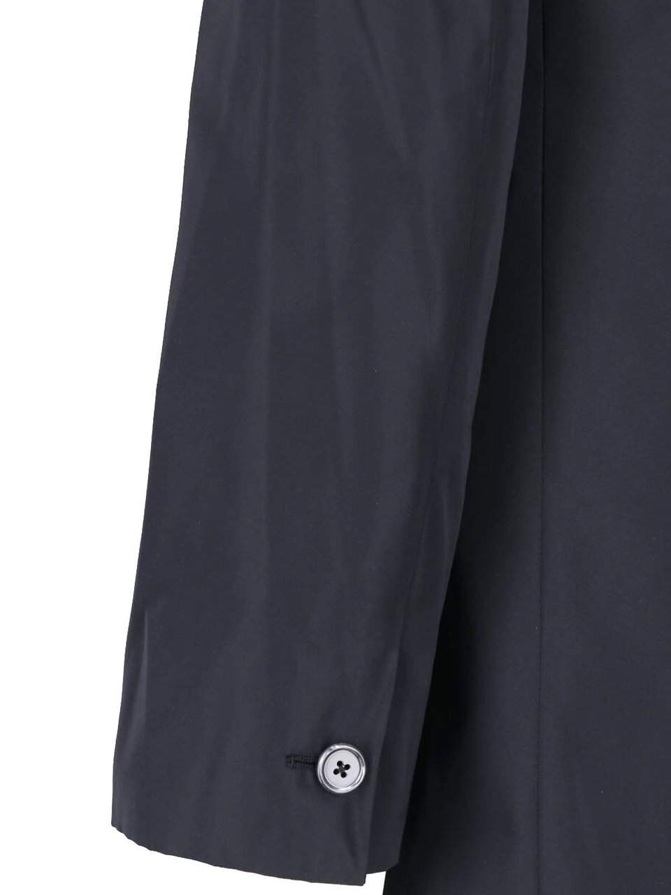 Jil Sander Technical Fabric Black Jacket with Classic Notch Lapels Zwart