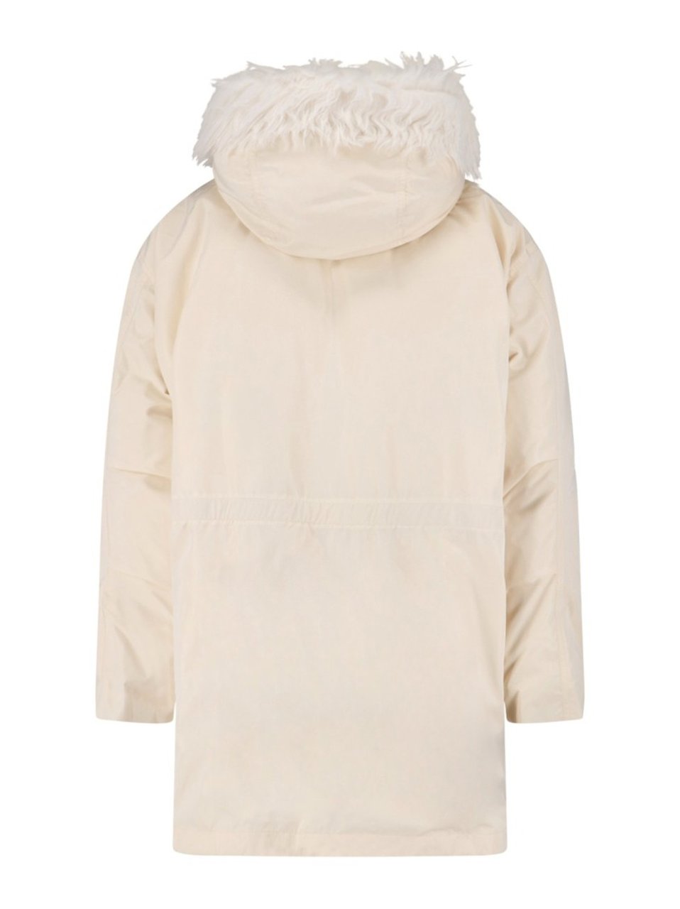 Jil Sander Faux Fur Parka – Cream Neutraal