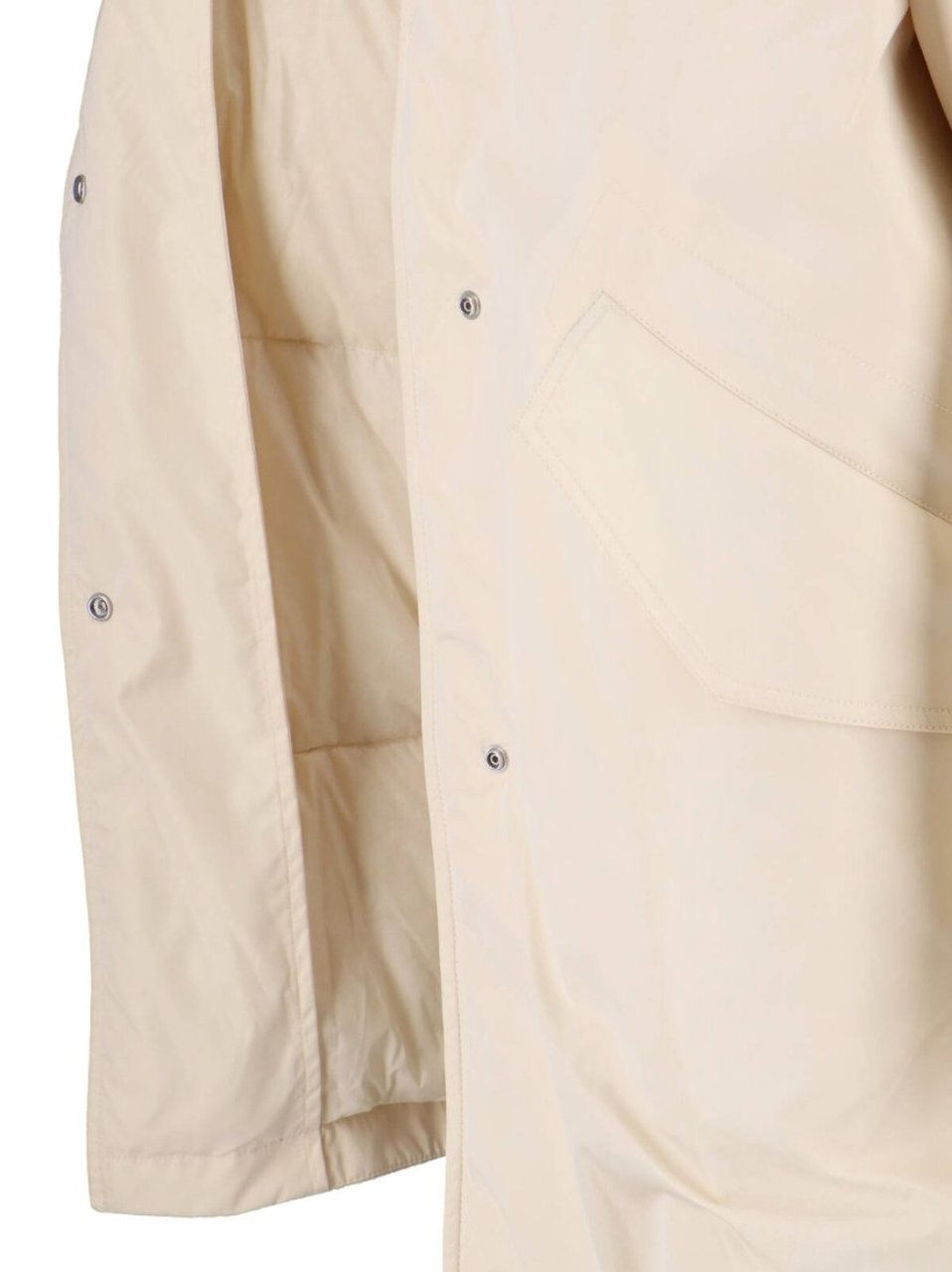 Jil Sander Faux Fur Parka – Cream Neutraal