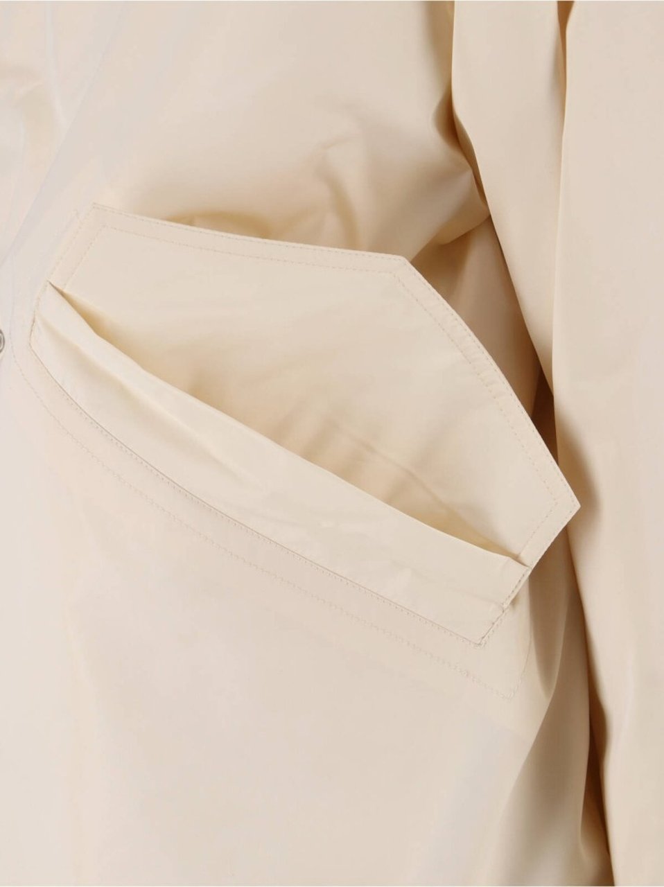 Jil Sander Faux Fur Parka – Cream Neutraal
