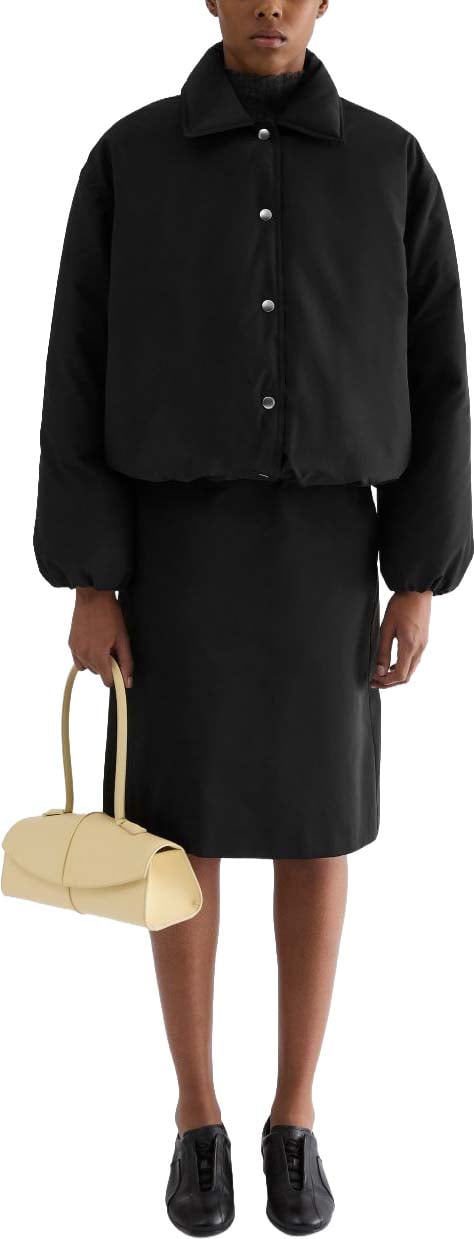 Jil Sander Coats Black Zwart
