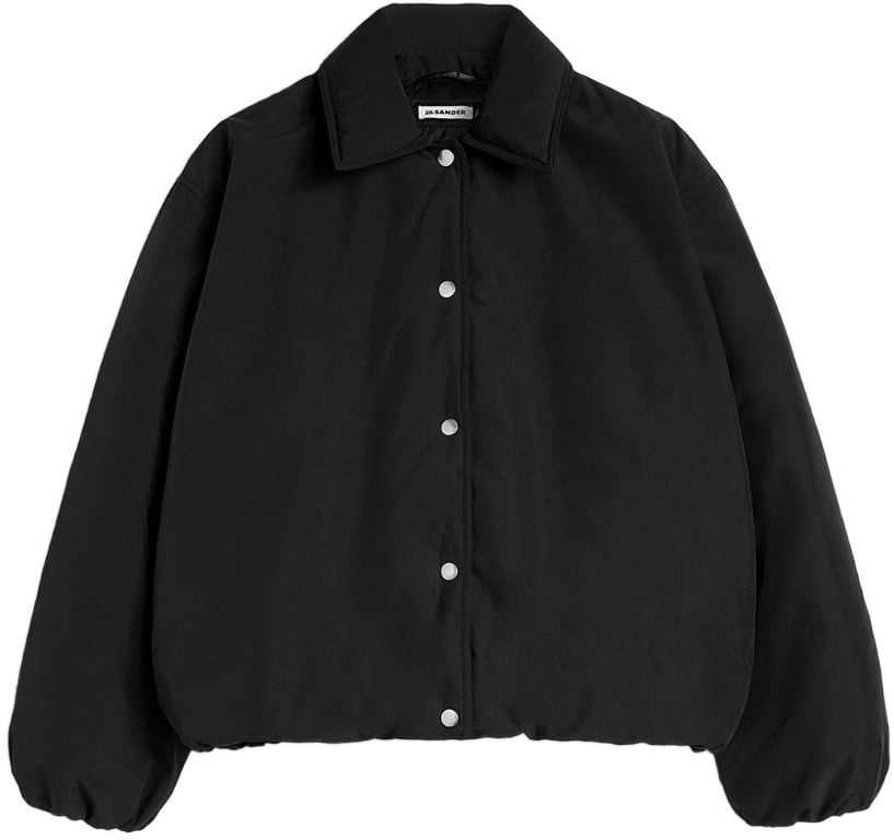 Jil Sander Coats Black Zwart