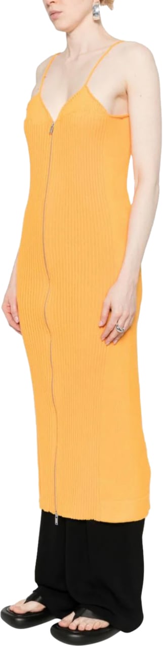Jil Sander Zipper Dress Mango Oranje