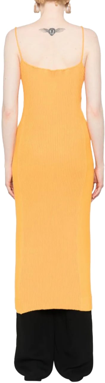 Jil Sander Zipper Dress Mango Oranje