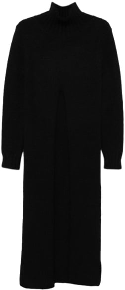 Jil Sander Hn Ls Dress Black Zwart