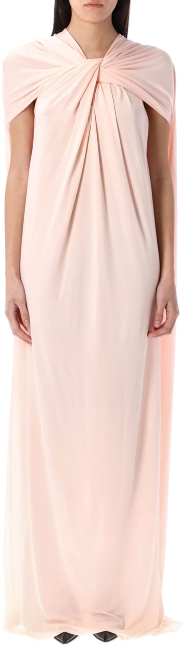 Jil Sander Knot Collar Long Gown Confetti Divers