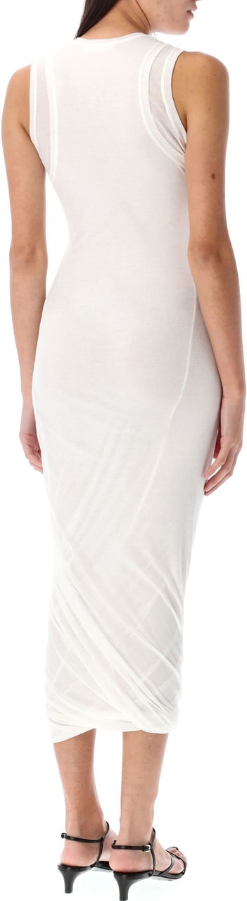 Jil Sander Tank Mini Dress Bianco Wit