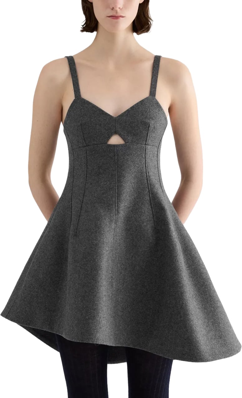 Jil Sander Dress 309 Grey Grijs