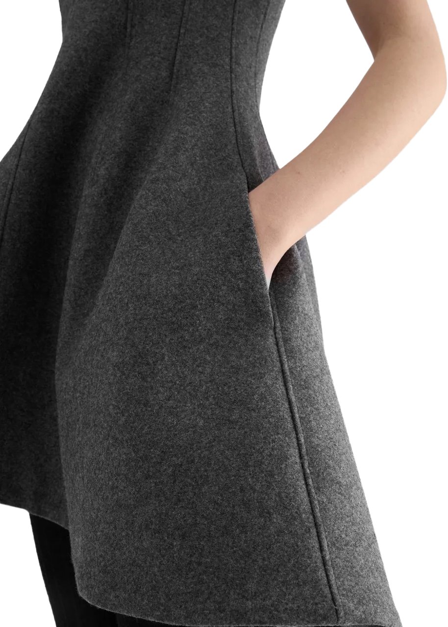 Jil Sander Dress 309 Grey Grijs