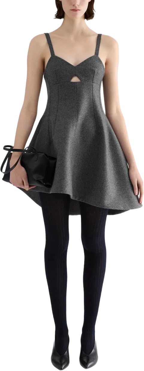 Jil Sander Dress 309 Grey Grijs
