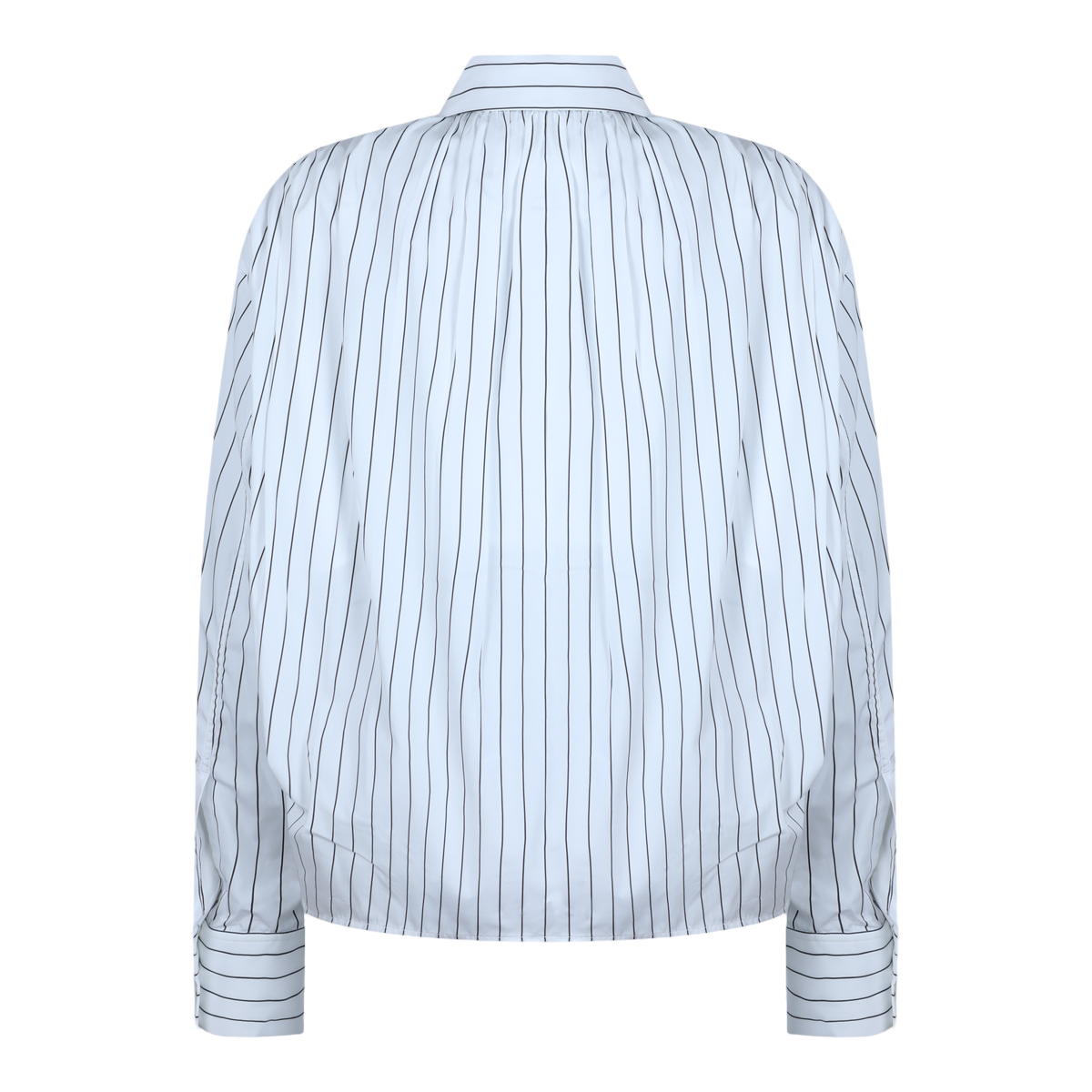 Jil Sander Classic Striped Button-Down Shirt Blauw