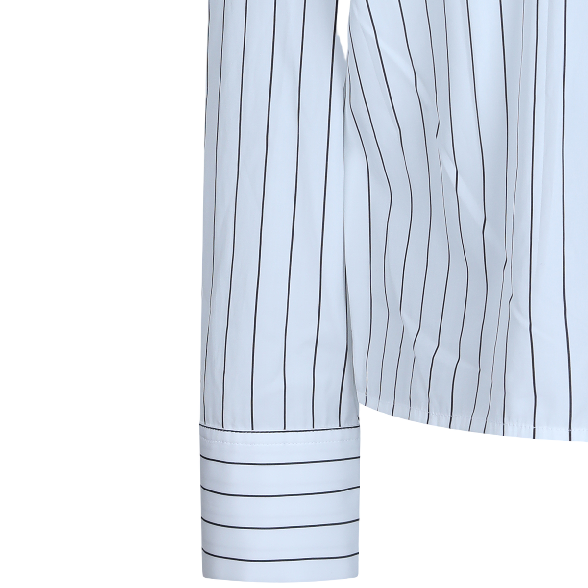Jil Sander Classic Striped Button-Down Shirt Blauw