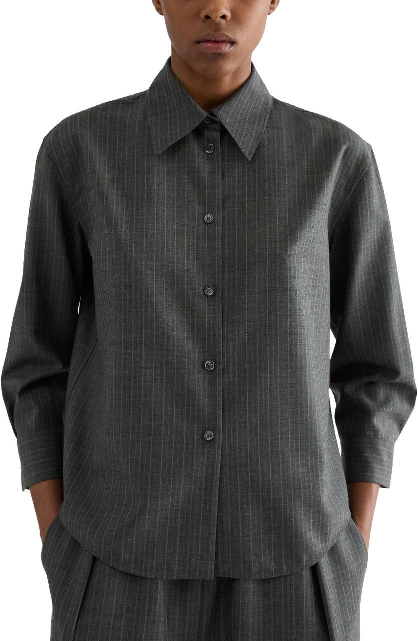 Jil Sander Shirts Grey Donkergrijs