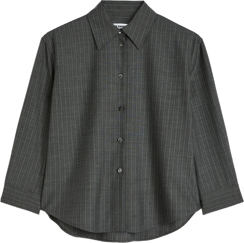 Jil Sander Shirts Grey Donkergrijs