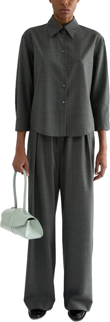Jil Sander Shirts Grey Donkergrijs