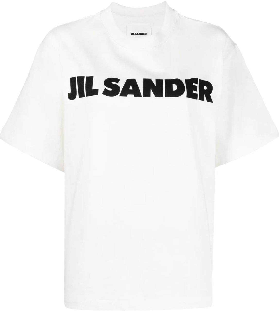 Jil Sander Logo T-shirt Porcelain Wit