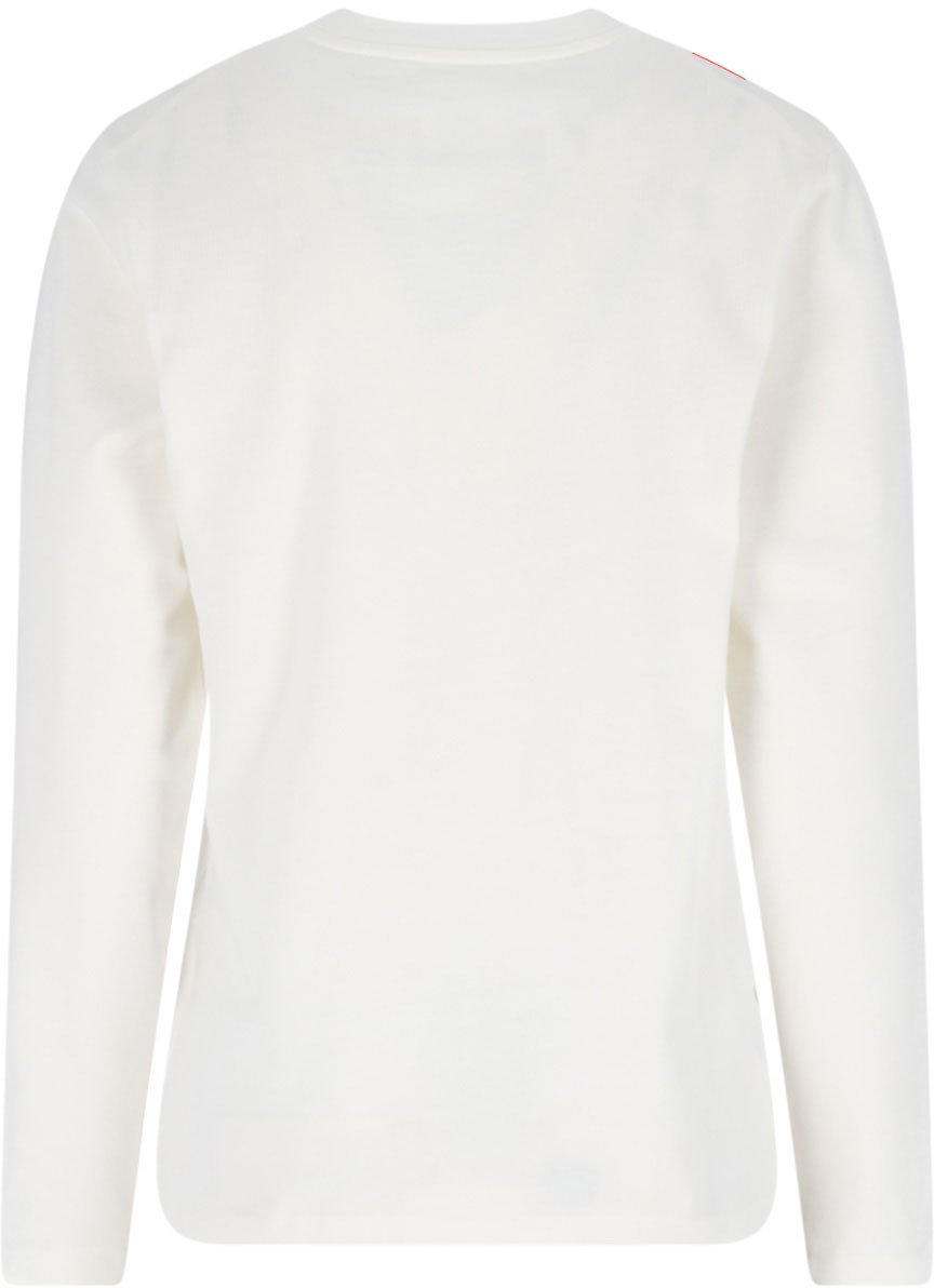 Jil Sander White Minimalist Logo Cotton T-Shirt Wit