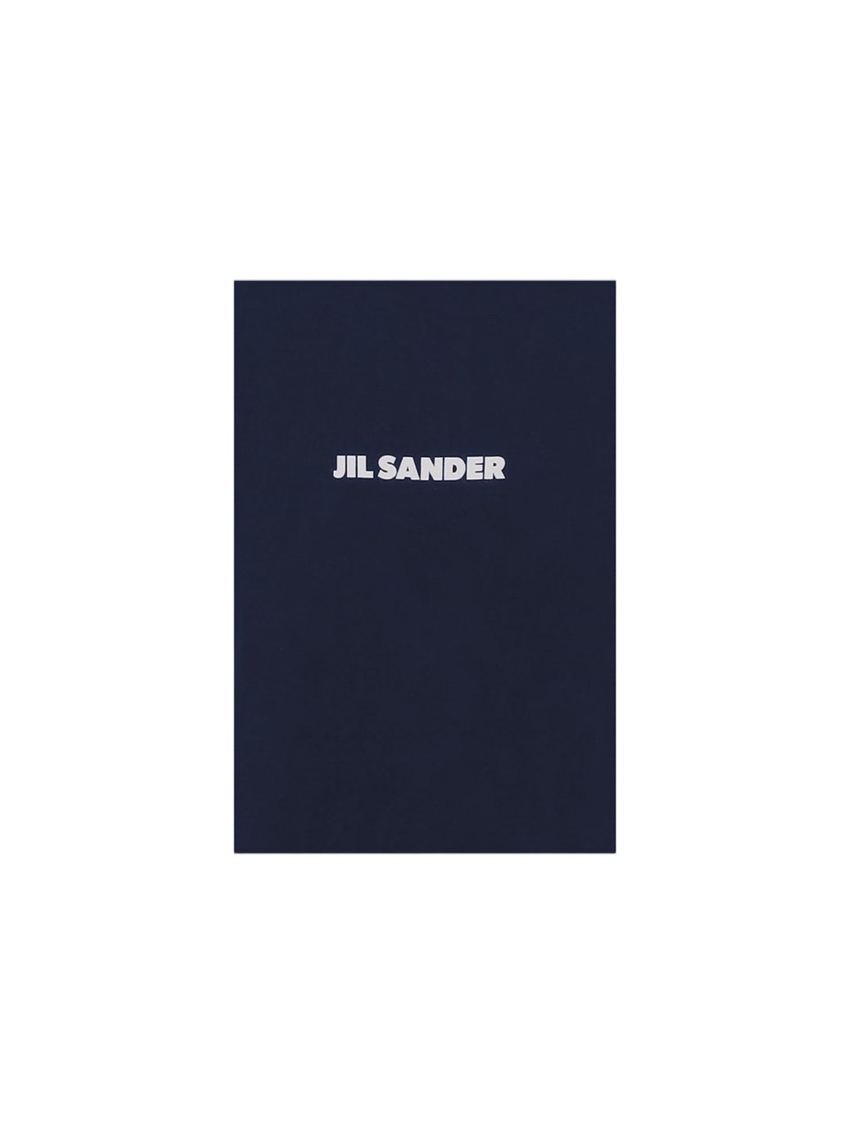 Jil Sander Navy Blue Logo Cotton T-Shirt Zwart