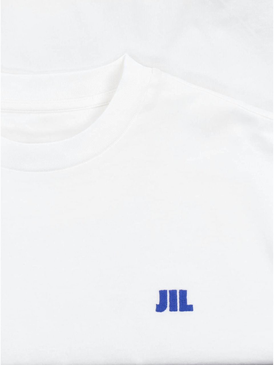 Jil Sander White Crewneck Long-Sleeve Cotton T-Shirt Wit