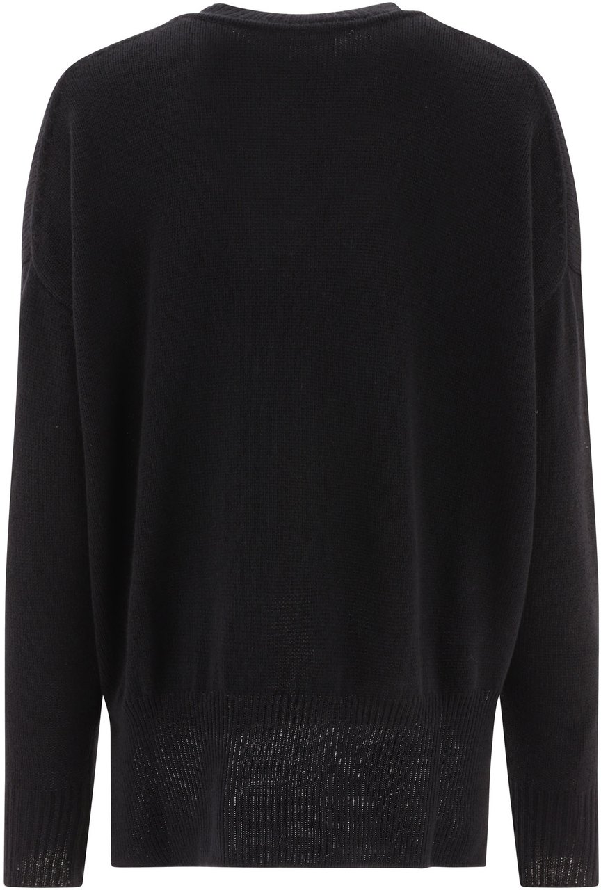 Jil Sander "Superfine Cashmere" sweater Zwart