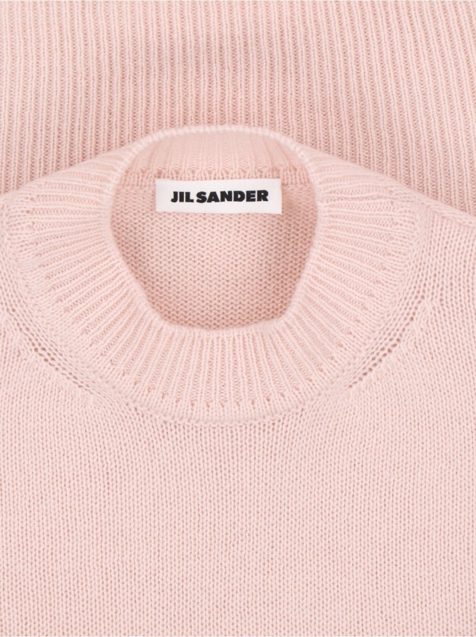 Jil Sander Cashmere Sweater In Pink Knitted Crew Neck Roze