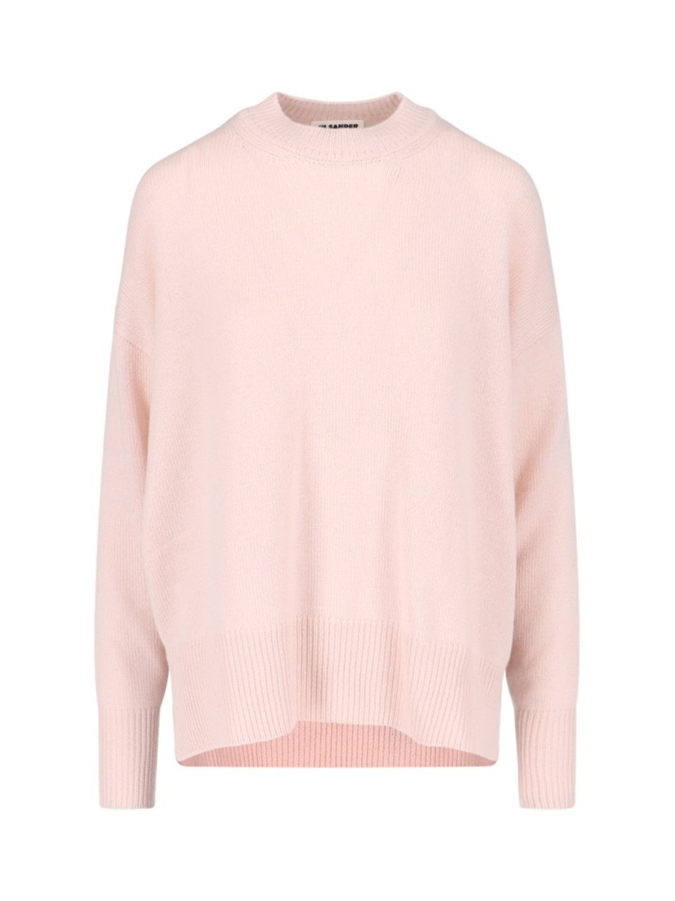 Jil Sander Cashmere Sweater In Pink Knitted Crew Neck Roze